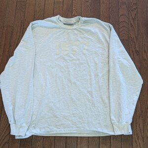 Essentials Fear of God 1977 Light Oatmeal Long Sleeve Shirt - Size L